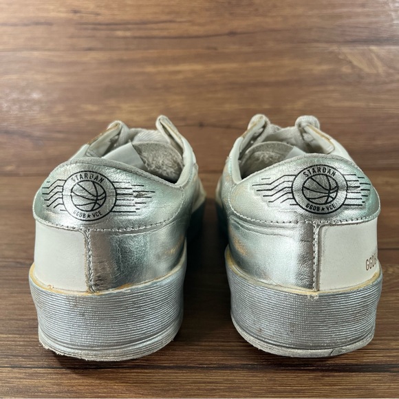 Golden Goose ‘Stardan’ White Leather Sneakers Women’s Size 38 (8) Shoes - Picture 4 of 12